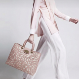 The Manhattan Laptop Tote in Dusty Pink