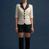 Iris Igniting Two piece Set consisting of Jacket & Shorts in Natural